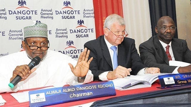 Dangote Sugar pay shareholders 192% more in dividends