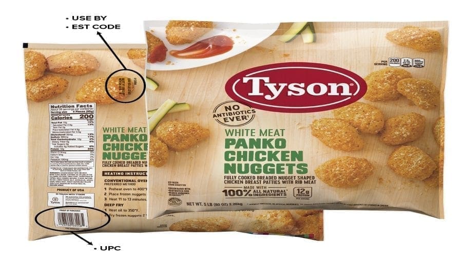 Tyson Foods recalls chicken nuggets on rubber contamination concerns