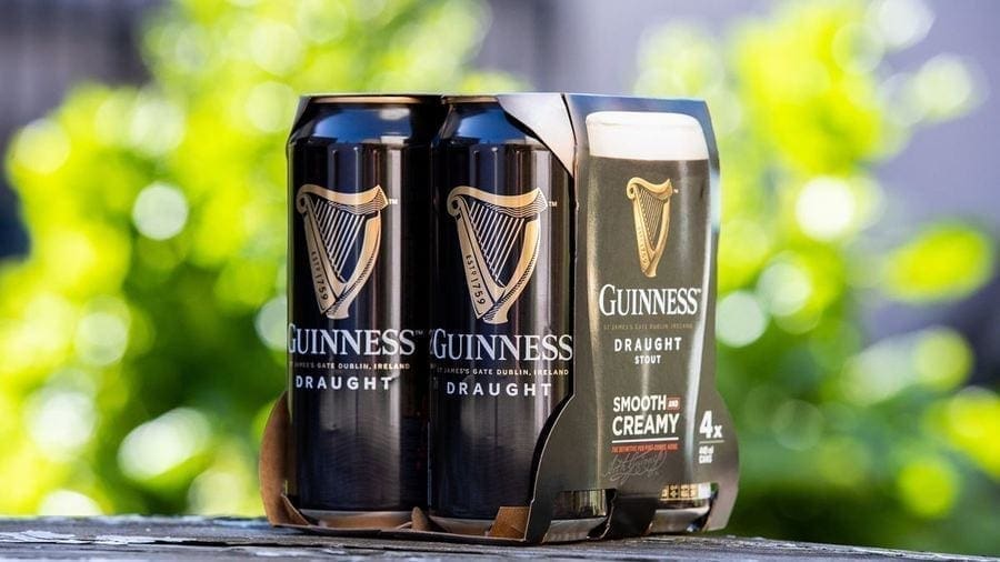 Diageo removes plastic packaging from Guinness, Harp beer packs