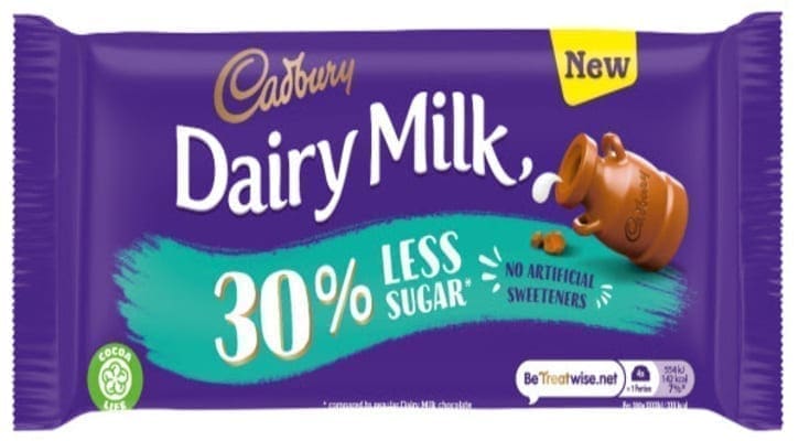 Mondelez launches Cadbury Dairy Milk bar with 30% less sugar