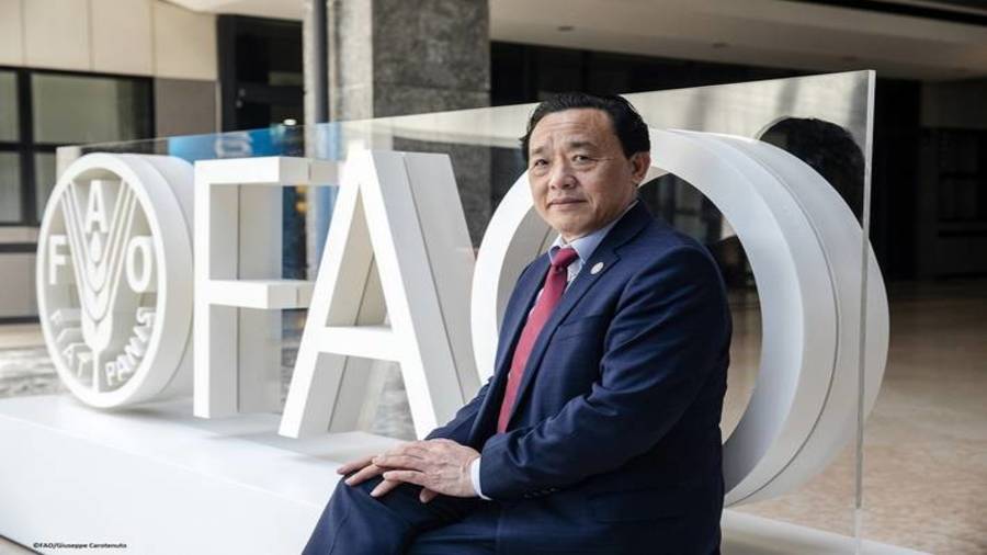 Qu Dongyu begins new role as FAO leader, commits to enhancing sustainably in agriculture