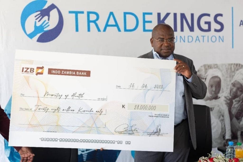 Trade Kings donates US$1.51m to Covid-19 fight in Zambia