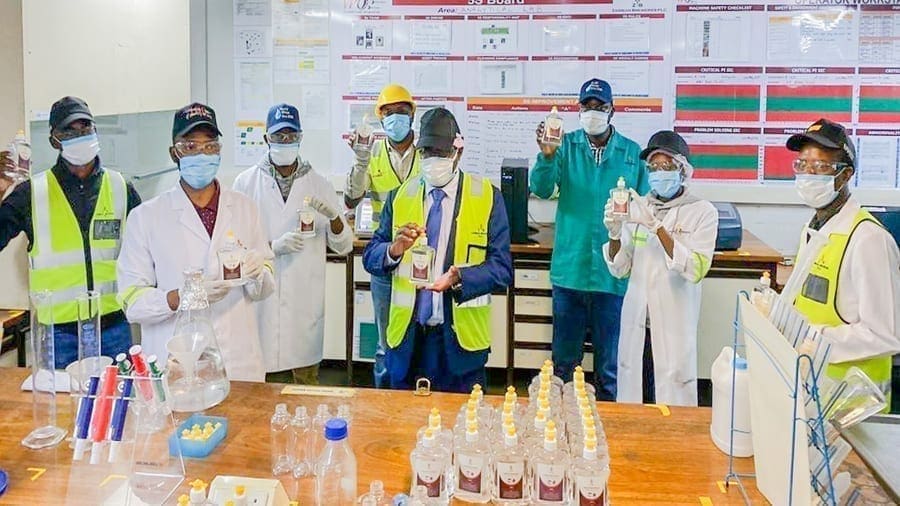 Zambian Breweries undertakes production of sanitizers at its facility