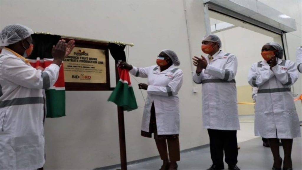 BidCo Africa, Co-Ro foods joint venture opens new US$2.5m juice production line