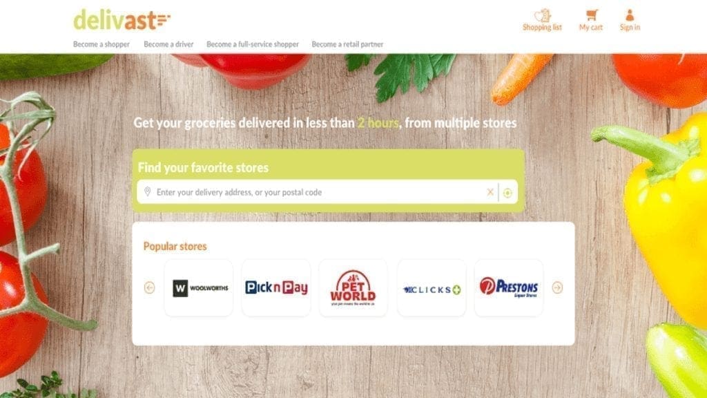 Delivast new online grocery delivery platform launches in SA