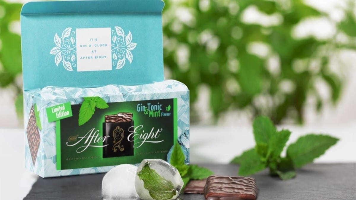 Nestlé introduces gin-tonic flavored After Eights mint fondants in UK