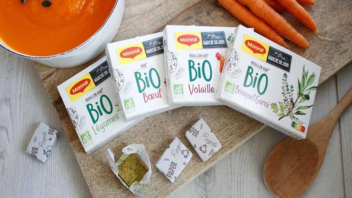 Nestlé launches recyclable paper wrappers for Maggi bouillon cubes in France