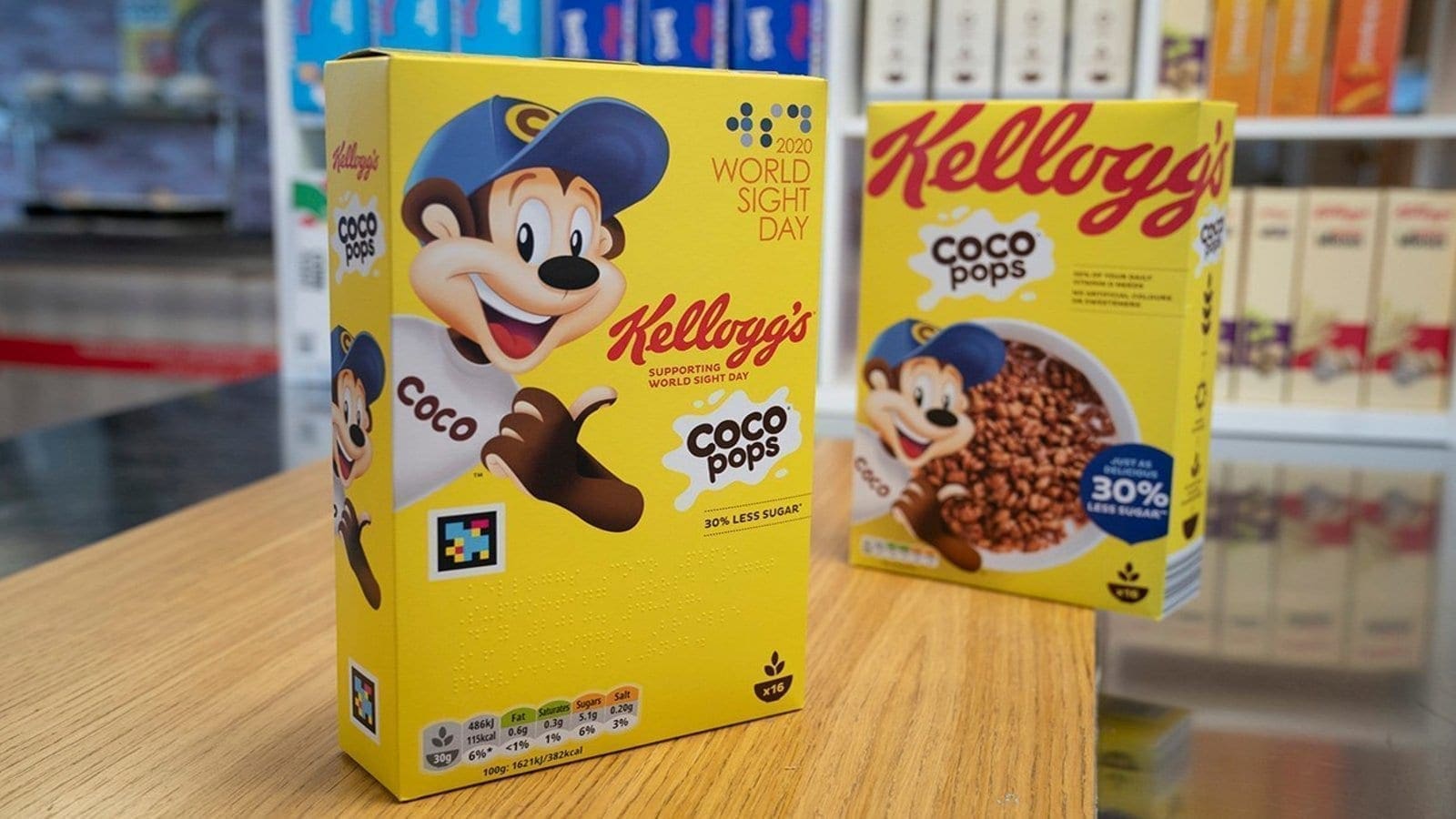 Kellogg’s launches Coco Pops boxes that are featured with technology to help the visually impaired