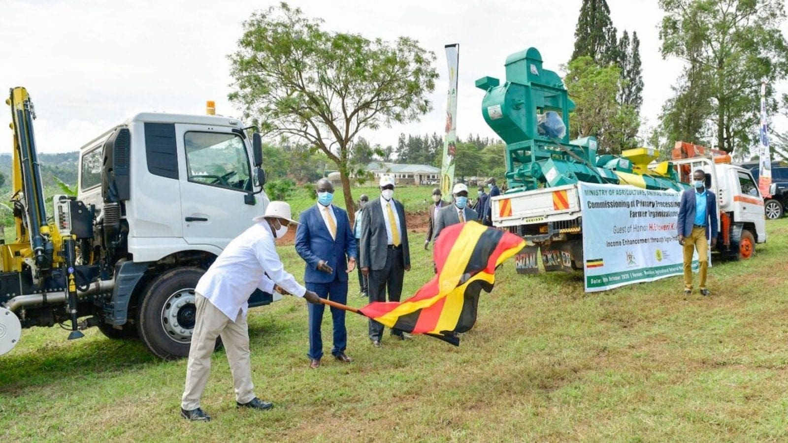 President of Uganda commissions agro-processing equipment under US$150m development program