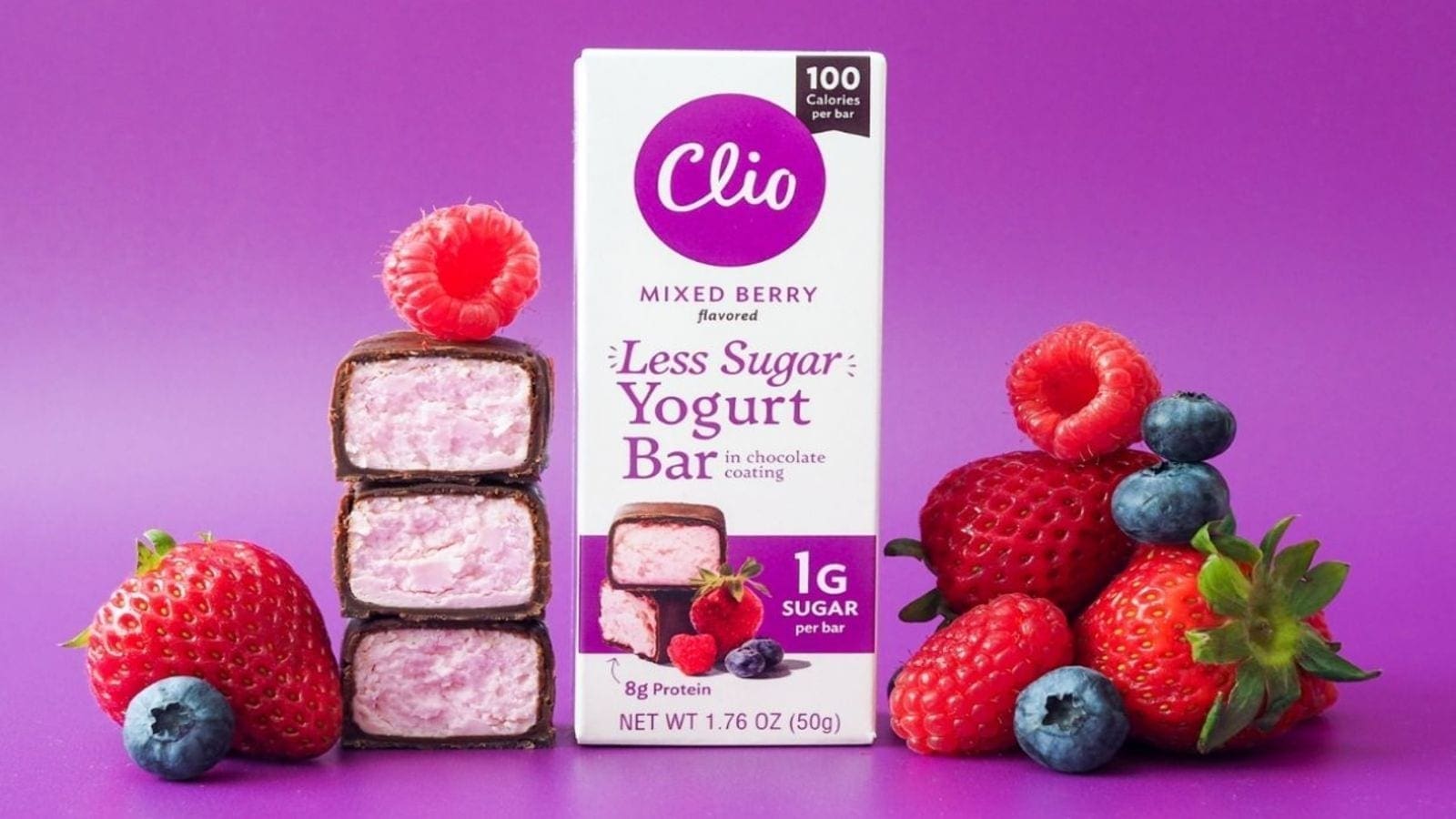 Clio Snacks launches new reduced-sugar yogurt bar line to attract new customers