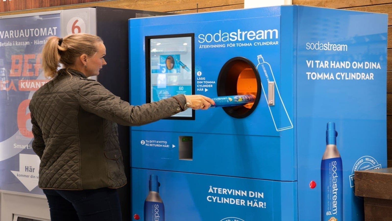 PepsiCo’s SodaStream partners with reverse vending machines provider Tomra for its CO2 cylinders