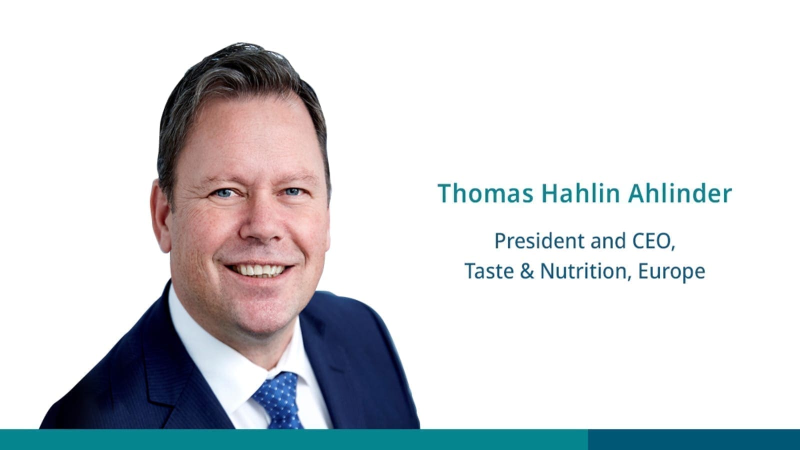 Food ingredients company Kerry Group names Thomas Ahlinder new CEO for European taste and nutrition business