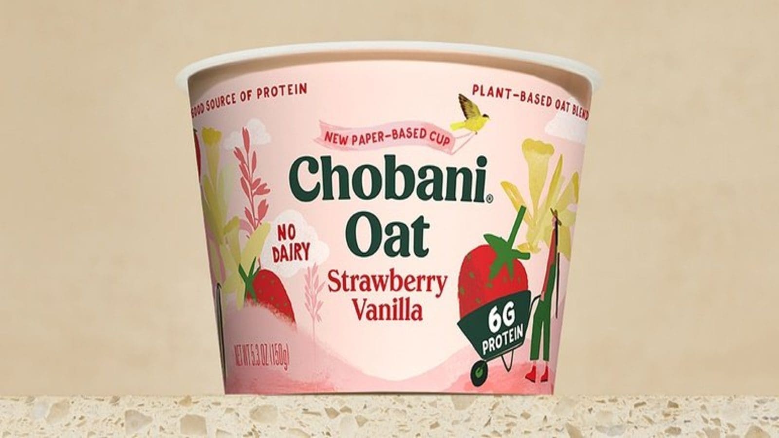 Chobani embarks on transition away from plastics with launch of paper yogurt container