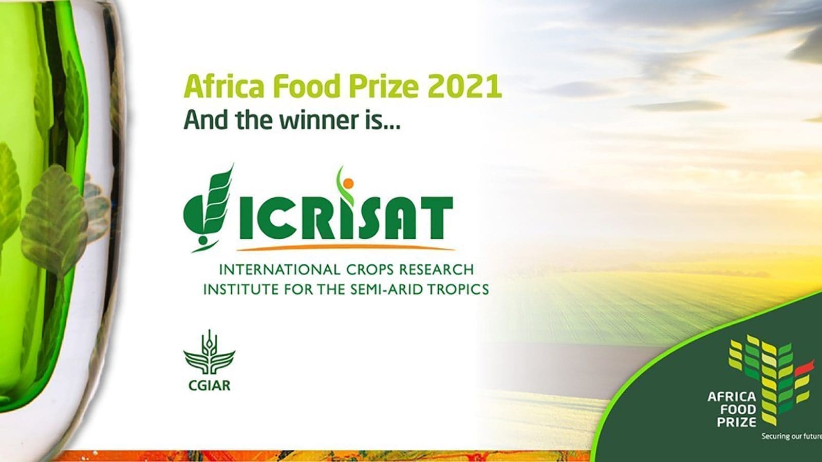 ICRISAT bags 2021 Africa Food Prize recognizing its efforts in driving food security across Africa