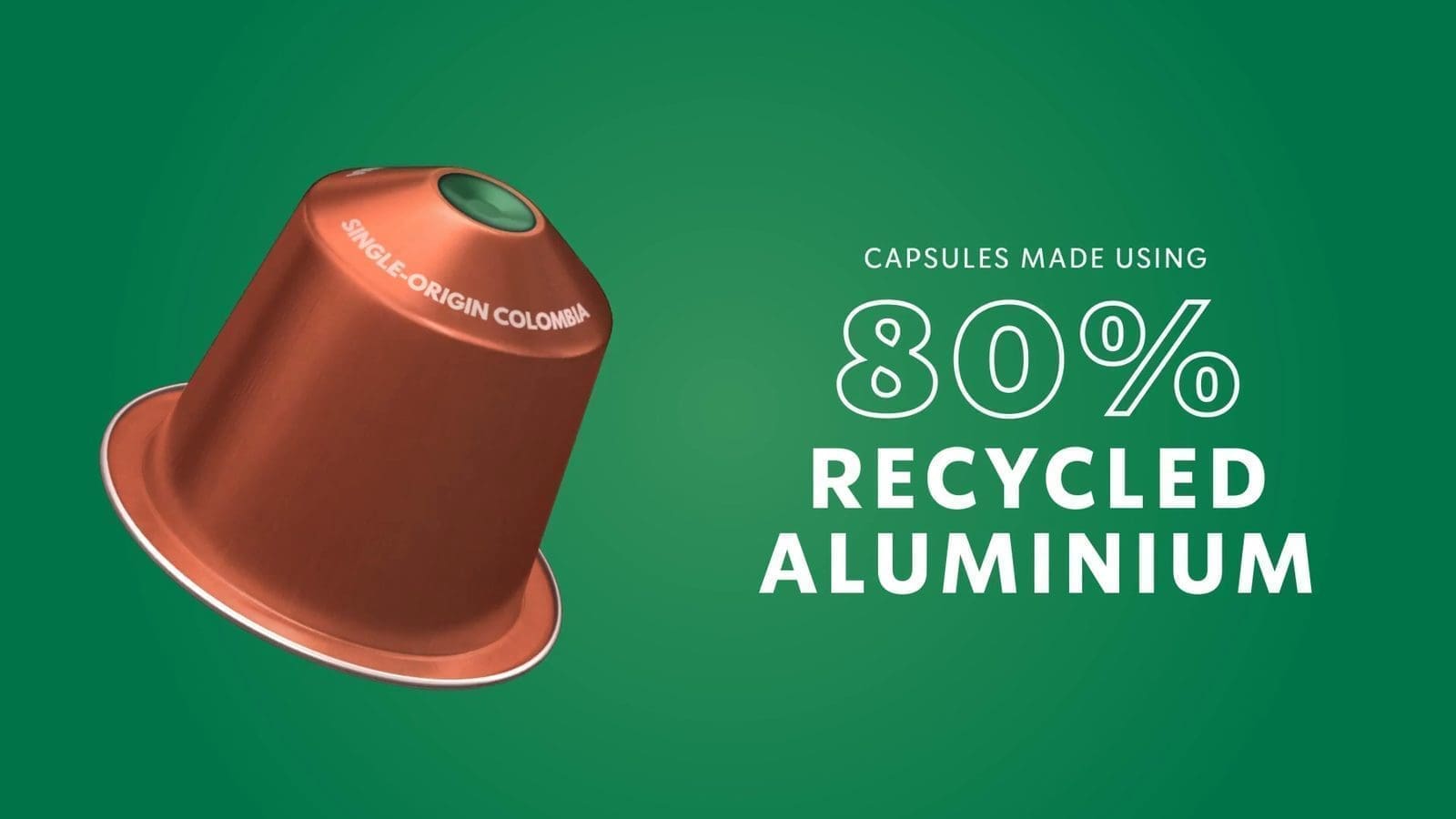Nestlé introduces capsules made using 80% recycled aluminum to drive sustainability