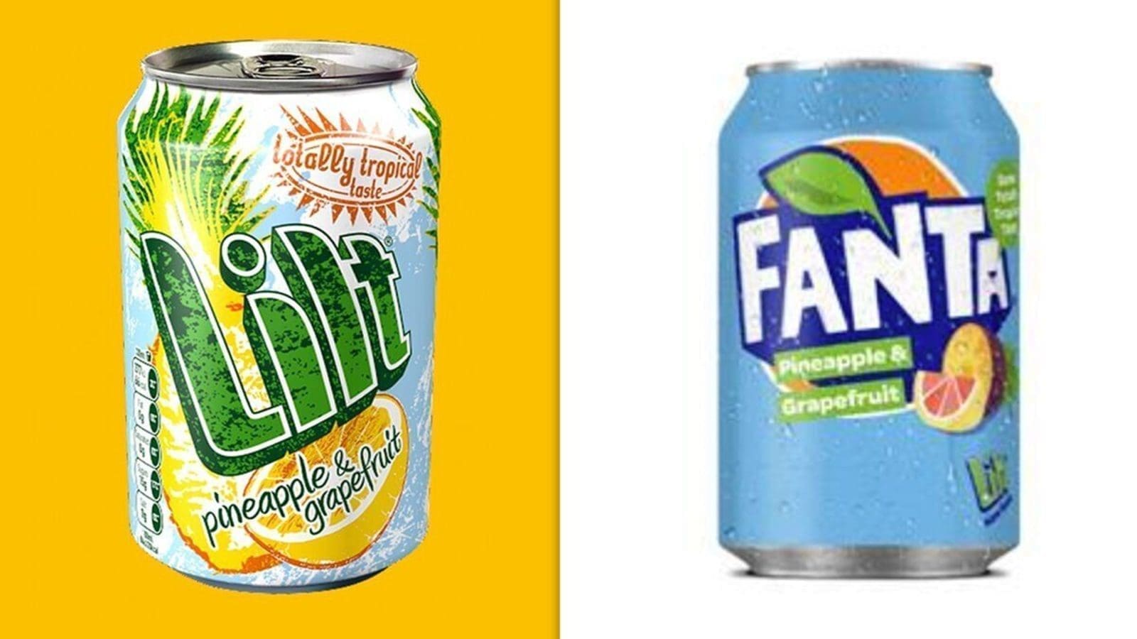Coca-Cola rebrands Lilt drinks to Fanta Pineapple & Grapefruit