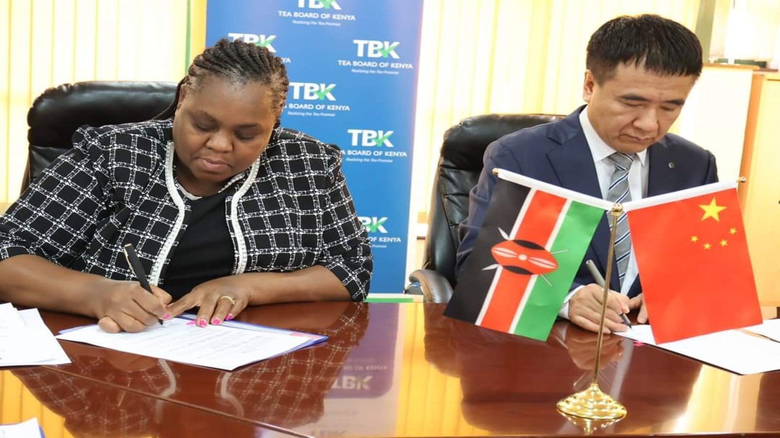 Tea Board of Kenya signs pact with China to boost adoption of orthodox tea processing tech in Kenya