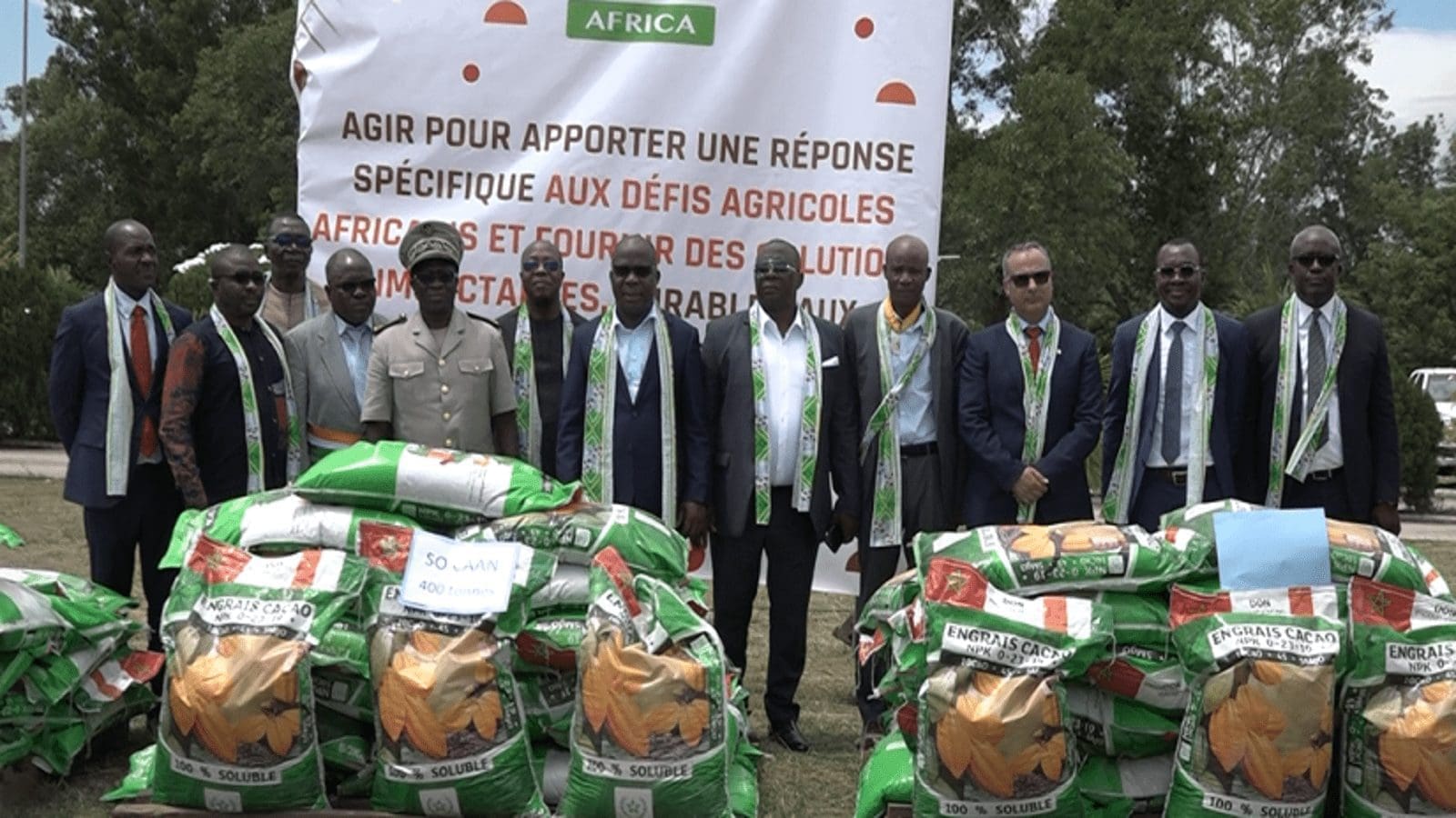 OCP Africa under its Fertilizer Relief Program provides 10,000 tons of fertilizers to Ivory Coast