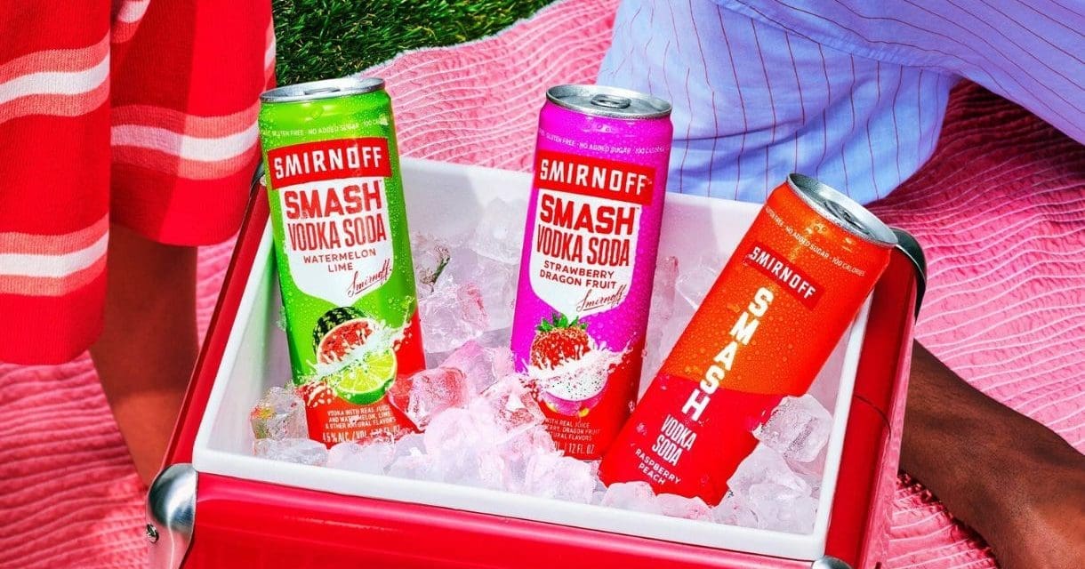 Diageo expands RTD portfolio with Smirnoff Smash Vodka Soda and Ciroc flavors 